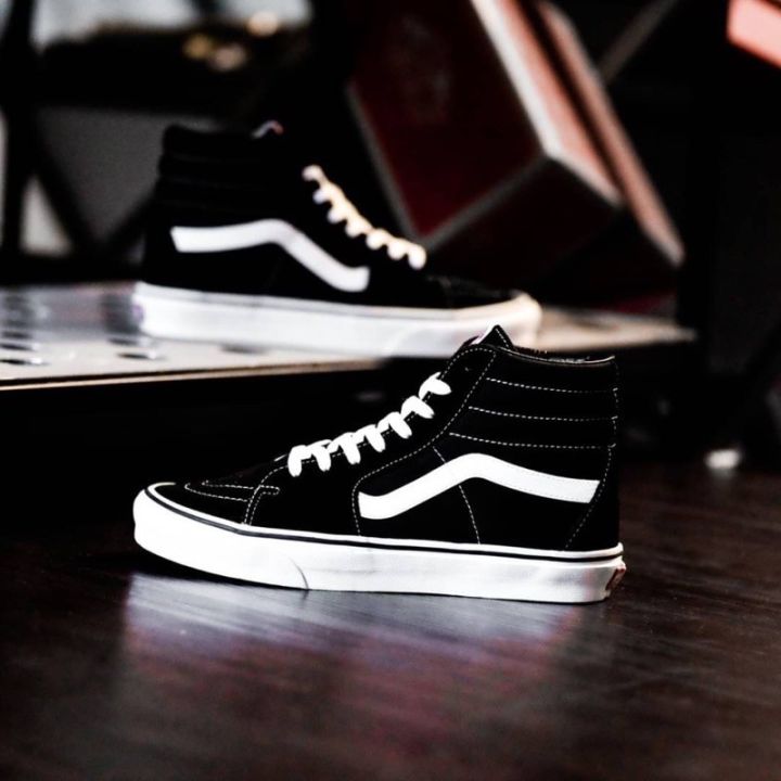 vans-sk8-classic-hi-black-white-พร้อมกล่องในไทย-ทักข้อความเช็คของก่อนสั่ง