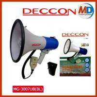 DECCON MG-3007U โทรโข่งอัดเสียงได้ เสียงไซเรน พร้อมไมโครโฟน มีสีแดง/น้ำเงิน  โทรโข่งพร้อมไมค์ไซเรน ขนาดฮอร์นเส้นผ่าศูนย์กลาง 9"80W อัดเสียงได้/USB/SDการ์ด BLUETOOTH แบตลิเที่ยม ชาร์จได้