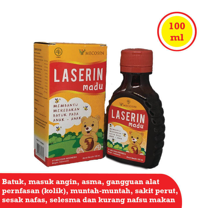 Laserin Madu Laserin Honey 100ml Sirup 100 Ml Sirup Obat Batuk Laserin