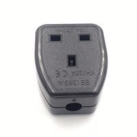 Supply Black BS1363 British standard wiring plug Female socket 13A 250V power socket Singapore Malaysia Thailand Saudi Arabia