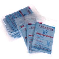 40pcs Disposable Surgical Drapes Surgical Sheet Blue Surgical Towel Non-woven Sterile Hole Sheet 600x600mm