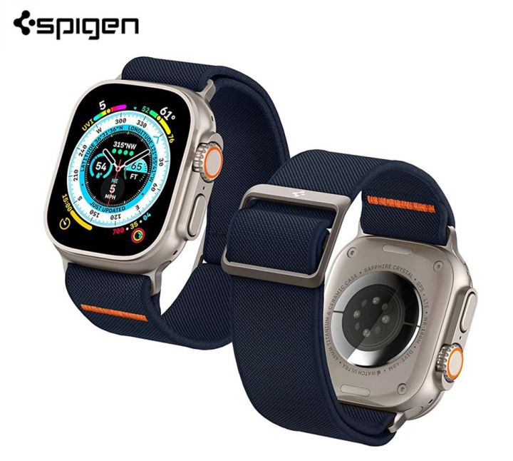 spigen-แถบผ้าไนลอนทอสำหรับนาฬิกา-apple-อัลตร้า49มม-แบบซีรี่ส์7-6-5-4สายนาฬิกากีฬาสำหรับนาฬิกา-apple-ขนาด45มม-44มม-41มม-40มม