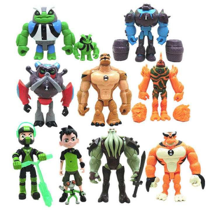 figures-ben-10-action-toy-11-pcs-set-tennyson-four-arms-toppers-heatblast-cake