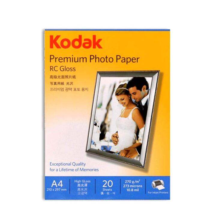 Kodak Inkjet Photo Rc Glossy Paper 270gsm 