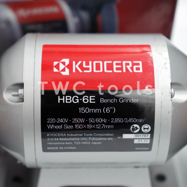 kyocera-ryobi-มอเตอร์หินไฟ-หินไฟ-หินเจียรแท่น-hbg-6e-6-นิ้ว