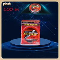 YINSH 100m 100% Fluorocarbon สตริง สายเชือกแข็งแรง ตกปลา ทนทาน ไนลอน PA สายการประมง ลวดเชื่อม เส้นใยเดี่ยว