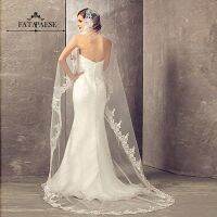 HOT FATAPAESE Cathedral Veils With Comb Appliques 1 Layer Veil Accessories Veu de noiva longo