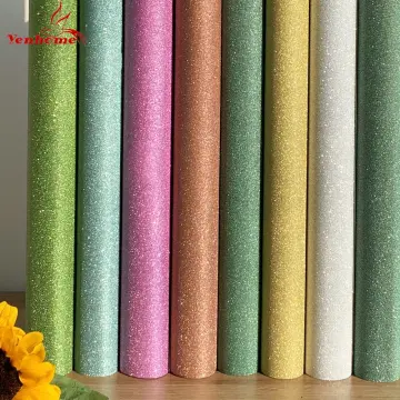 30*138cm Glitter Wallpaper Sparkly Wall Paper Roll For Arts Crafts