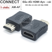 1 chiếc - Đầu cắm nối 2 đầu HDMI đực - Rắc cắm HDMI sang HDMI adapter