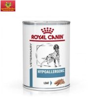 Royal Canin Hypoallergenic Dog (1กระป๋อง)อาหารสุนัขที่มีปัญหาเรื่องแพ้อาหารชนิดเปียก 400 กรัม