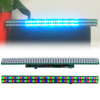 DC 3-12โวลต์ตัวบ่งชี้ระดับเสียง DIY ชุดเพลงวิเคราะห์สเปกตรัมสีแดงสีเขียวสีฟ้า LED กระพริบ DIY ตลกชุดไฟฟ้า AUX อินพุต