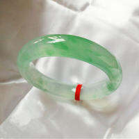 Send Certificate Pure Myanmar Jade A-Class 53mm-62mm Ice Light Green Bracelet Elegant Princess Bracelet Best Gift