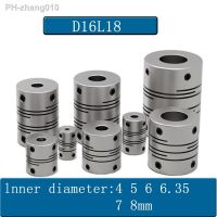 1PCS D16L18 CNC Parallel Slit Encoder Flexible Shaft Coupling Motor Aluminum Alloy Coupler 4 5 6 6.35 8MM