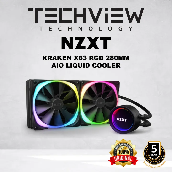 Nzxt Kraken X Rgb X53 X63 X73 Aio Rgb Infinity Mirror Design Cpu Liquid Cooler With Aer 9956