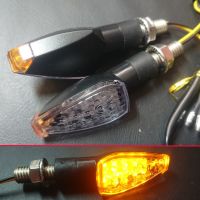 ▣ 2PCS Universal 12V Flashing Turn Signals Motorcycle LED Lights Rear Blinker Indicator Tail Light For Cafe Racer Honda BMW Yamaha