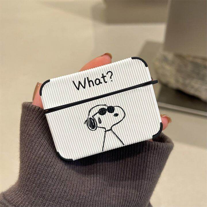 เคสหูฟังแอร์พอตส์-airpods-1-2-3-สนูปปี้โกรธ-การ์ตูน-ป้องกันการชนกัน-หูฟังเคสป้องกัน-tpuนุ่มนิ่ม-case