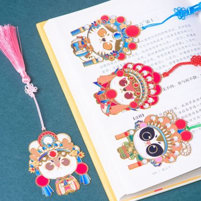 【cw】 1Pc Chinese Book Clip Metal Tassel Pendant Pagination Stationery ！