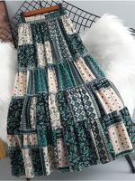 【CC】▣  SURMIITRO Pleated Skirt 2023 Print A Waist Female