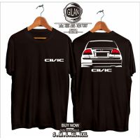 เสื้อยืดคอตตอน เสื้อยืด ลาย Honda Civic ES 2 ES2 สําหรับรถแข่งS-5XL