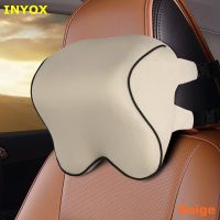 L2D Car headrest head seat Cushion neck pillow rest Memory Foam cotton Cover For Auto Travel Support Fabric Soft Chair mesh home