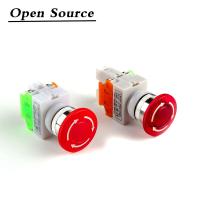 22mm Red Mushroom Head Emergency Stop Push Button Switch LAY37-11ZS/LAY37-11ZSD AC 660V 10A Elevator Fire Brake Button Switch Electrical Circuitry  Pa