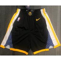 เสื้อคุณภาพสูง 【hot pressed】Warriors shorts NBA Golden State Warriors 2021 Regular version black side pockets and other styles basketba