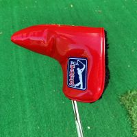 Golf Club Universal golf putter cover crystal PU material magnet attraction L straight strip club head protective cover Chinese red