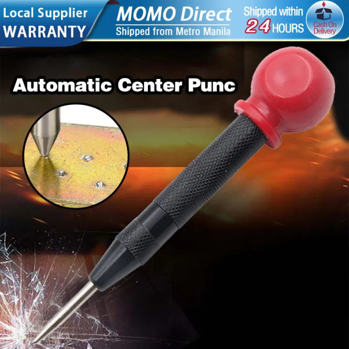 Automatic Center Hole Punch Marker Impact Puncher Spring Metal Glass