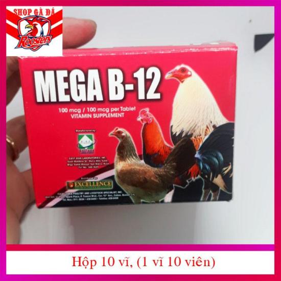 Mega b12 hộp 5 vĩ 50 viên dinh dưỡng cho gà đá - ảnh sản phẩm 3