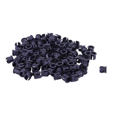 100 Pieces Black Plastic 5mm LED Clip Holder Display Panel Mount Cases