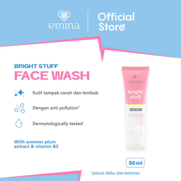 Emina Bright Stuff Face Wash Ml Facial Wash Sabun Cuci Muka