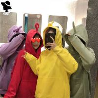 GW Teletubbies เสื้อกันหนาวผู้หญิงขนแกะหนาหลวม Coat