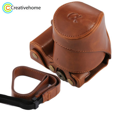 PULUZ For NEX 5N Camera Case Full Body PU Leather Case Bag 16-50mm18-55mm Lens Protective Cover Strap for NEX 5R 5T