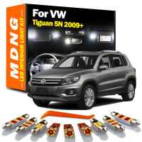 MDNG 13ชิ้นสำหรับโฟล์คสวาเกน VW Tiguan 5N 2009 C An BUS รถยนต์ LED ภายในแผนที่โดม F Ootwells ลำต้นชุดแสงอัตโนมัติอุปกรณ์โคมไฟ