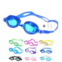 Kids Children Anti-Fog UV Protection Waterproof Swim Pool Glasses Eyewear Silicone Swimming Goggles With Earplugs For Boys Girls