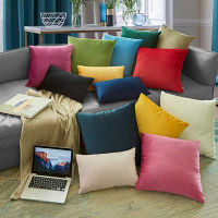 Soft Velvet Cushion Cover Decorative Pillows Throw Pillow Case Solid Luxury Home Decor Office Nap Backrest Sofa Seat Cushions