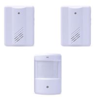 ✆❁ Digital Wireless Doorbell Driveway Garage Motion Sensor Alarm Infrared Wireless Alarm System with Mount Door Bell