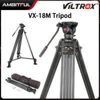 Viltrox VX-18M กล้อง1.88เมตรขาตั้งกล้องแบบพกพามืออาชีพสำหรับงานหนักหัวของเหลวขาตั้งกล้องวิดีโออลูมิเนียมกันลื่น10กิโลกรัมสำหรับกล้องถ่ายวิดีโอ