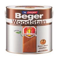 HOT** Beger WoodStain สีย้อมไม้เบเยอร์ ชนิดกึ่งเงา ขนาด 1GL ( 3.785L) ส่งด่วน อุปกรณ์ ทาสี บ้าน แปรง ทาสี ลายไม้ อุปกรณ์ ทาสี ห้อง เครื่องมือ ทาสี