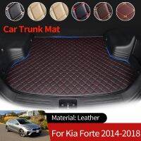 สำหรับ Kia K3 Forte Cerato YD 2014 ~ 2018 2017การเดินเรือบูตรถยนต์แผ่นรองท้ายรถถาดวางสัมภาระถาดวางพื้นอุปกรณ์เสริมพรมกันน้ำ