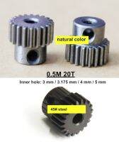 030โมดูล0.5เกียร์ตรง0.5 M 20T 3 4 5มม. M3เกียร์40cr โลหะ