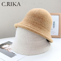 Autumn Winter Faux Mink Velvet Bucket Hat Women Girl Fashion Soild Fishermen Hats Lady Outdoor Travel Warm Panama Dome Basin Cap