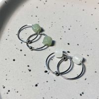 Hotan Jade Earrings Female Small crowd Design Sense Advanced Cool Style Earrings 2022 New Fashion Winter Earrings JQUB
