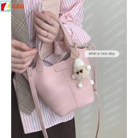 ZAN อินส์ สำหรับผู้หญิง เบามาก กระเป๋าสะพายไหล่แบบสั้น กระเป๋า Crossbody กระเป๋าทรงถัง กระเป๋าถือแบบถือ