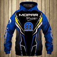 Mopar Jegs เสื้อกันหนาว มีฮู้ด แต่งซิป ลายทีมแข่งรถ 3D US ไซซ์ S-5XL