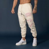 American sports pants mens autumn and winter thick loose printing beam fitness pants outdoor basketball training pants