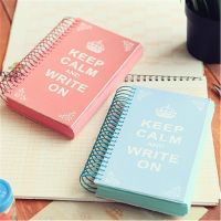 "Keep Calm" Cute Journal Diary Coil Bound Lined Any Year Planner Pocke Notebook Agenda Notepad