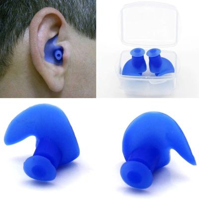 1Pcs Ear Plug Rubber Swim Earplugs Adult Swimmers Children Diving Soft Anti-Noise