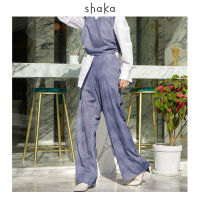 [EXCLUSIVE] Shaka - The Pull-on Long Trouser PN-S210218 กางเกงขายาว ทรงกระบอกตรง ใส่ซิปซ่อนหลัง กระเป๋าล้วงด้านข้าง ด้านในมีซับในขาสั้น