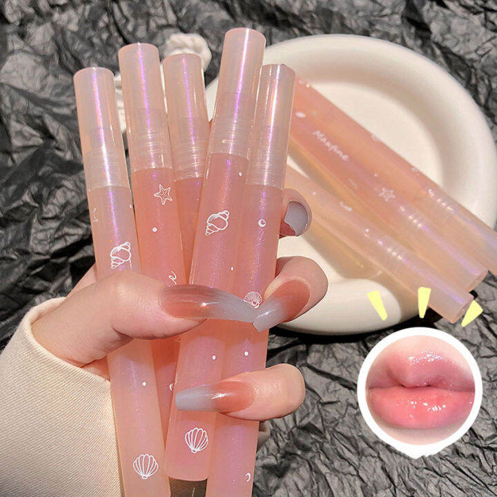 Mirror Water Lip Gloss Water Glossy Lip Glaze Transparent Lip Oil